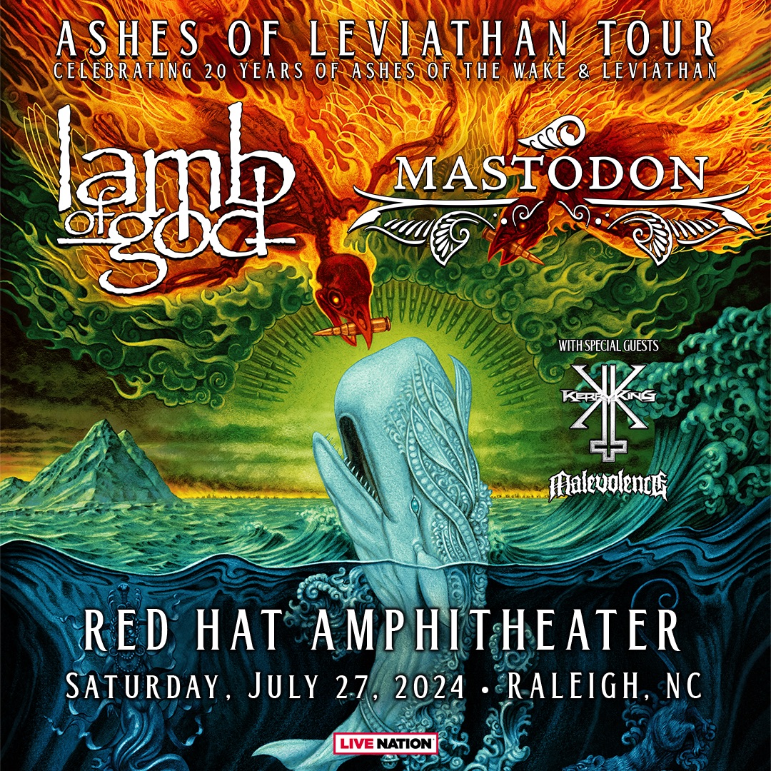 Lamb Of God & Mastodon ASHES OF LEVIATHAN TOUR Red Hat Amphitheater