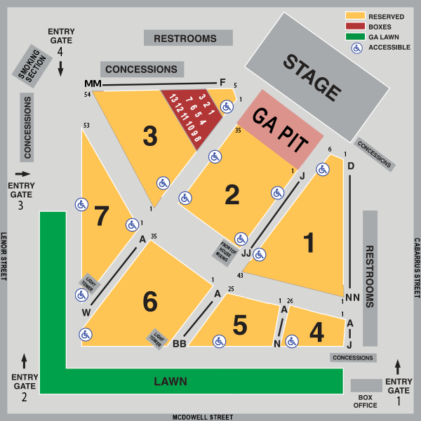 Principal 157+ imagen seat number five point amphitheater seating chart ...