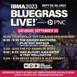 ibma bluegrass lineup list for 2023