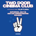 two door cinema club 2024 blue and white peace sign