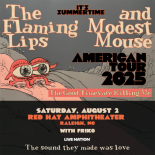 2025 the flaming lips and modest mouse tour art