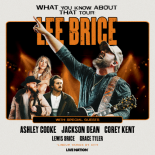 2025 Lee Brice What You Know About Tour Art