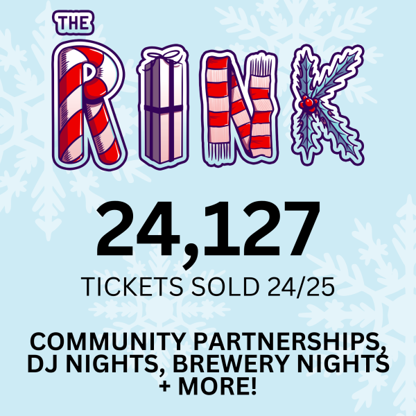 The Rink, 24,127 tickets sold in 2024 season plus community partnerships, DJ nights, brewery nights and more