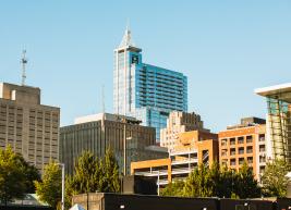 Skyline view from venue