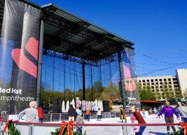 skaters on the rink 