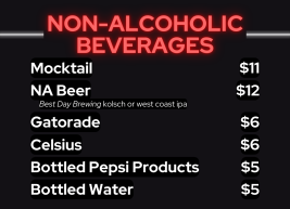 Non-Alcoholic Beverage Menu